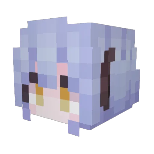 gnxwyyds Minecraft avatar head, 3D render
