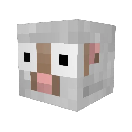 go1997 Minecraft avatar head, 3D render