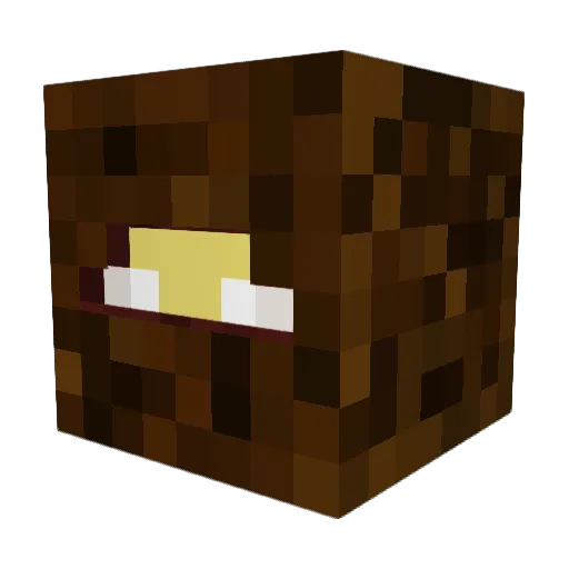 go2mc Minecraft avatar head, 3D render
