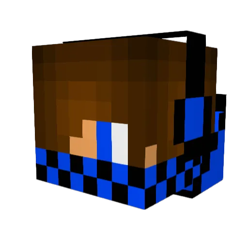 goPhilgo Minecraft avatar head, 3D render