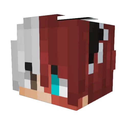 goTi_ Minecraft avatar head, 3D render
