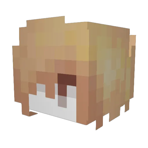 goacik Minecraft avatar head, 3D render