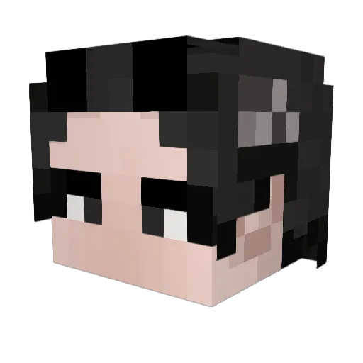 goaeng Minecraft avatar head, 3D render