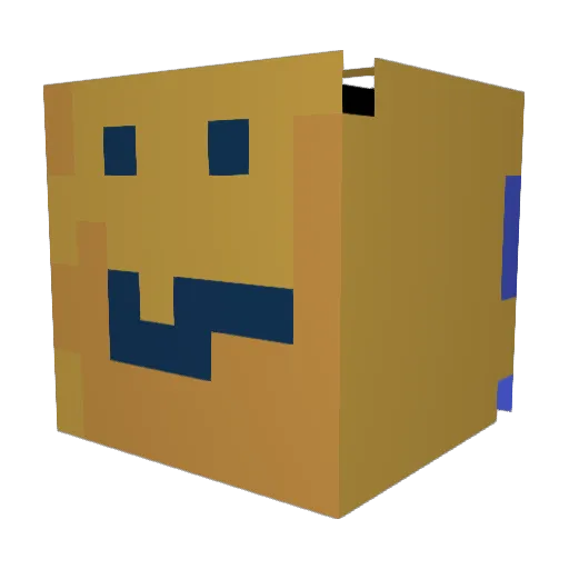 goaliebaba Minecraft avatar head, 3D render
