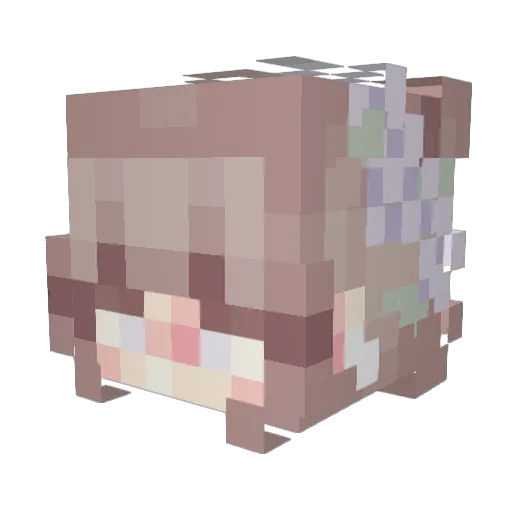 goals1009 Minecraft avatar head, 3D render