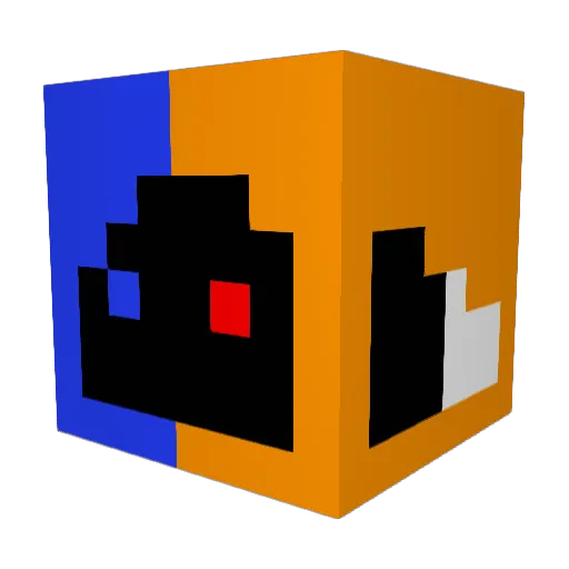 goamery Minecraft avatar head, 3D render