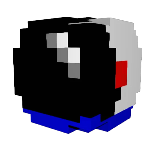 goat1995 Minecraft avatar head, 3D render