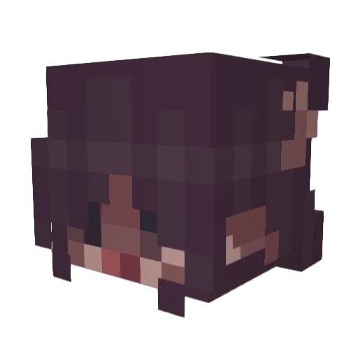 goatbunnycatlady Minecraft avatar head, 3D render