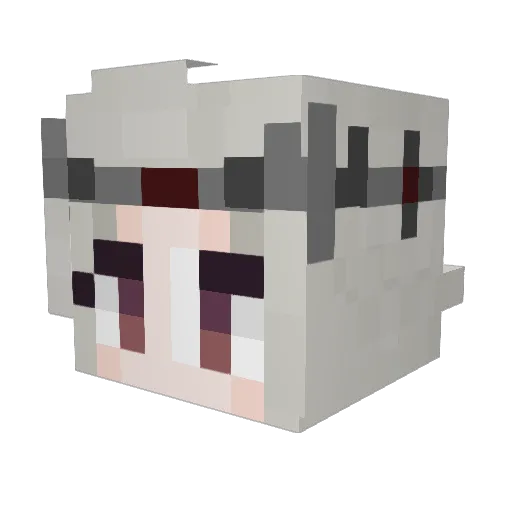 goatcurd Minecraft avatar head, 3D render