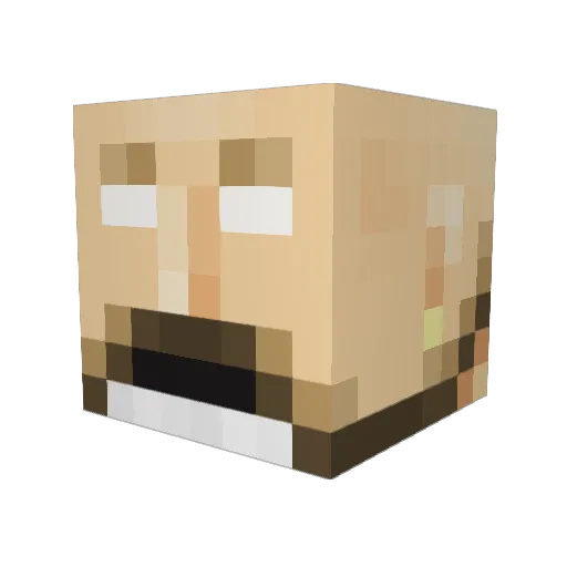 goatman777 Minecraft avatar head, 3D render