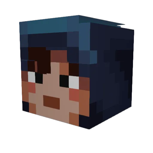 goatmaster54 Minecraft avatar head, 3D render