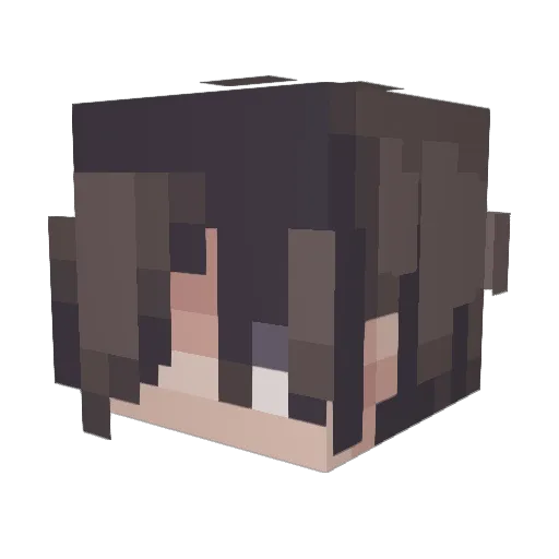 goatpei Minecraft avatar head, 3D render