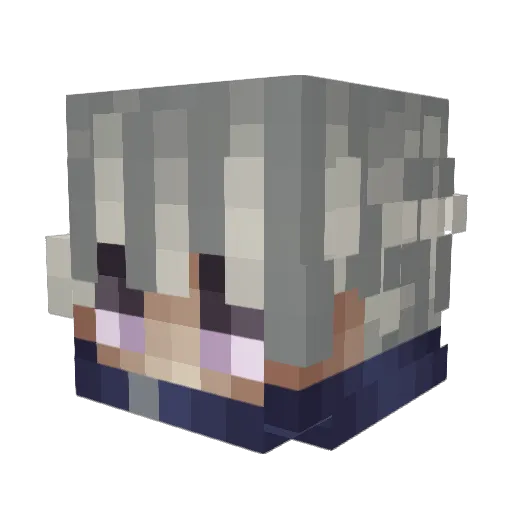 goatristen Minecraft avatar head, 3D render