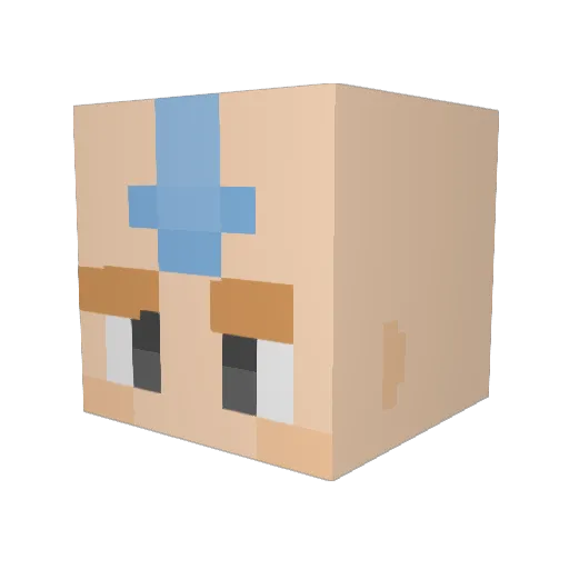 goatwaite74 Minecraft avatar head, 3D render
