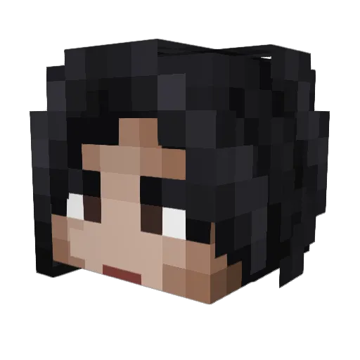 goatzilala Minecraft avatar head, 3D render