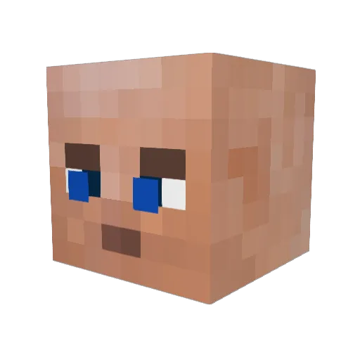 gobe1904 Minecraft avatar head, 3D render