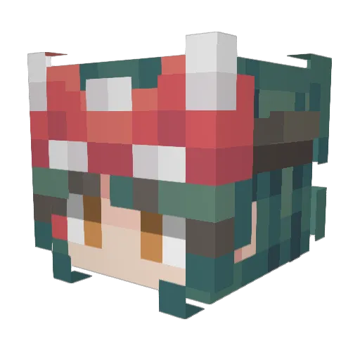 gobik2 Minecraft avatar head, 3D render