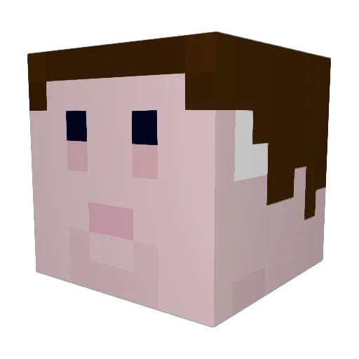 goblinkiller3 Minecraft avatar head, 3D render