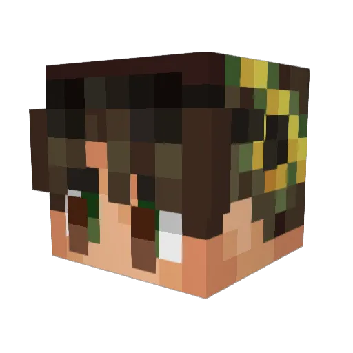 goblinmarket Minecraft avatar head, 3D render