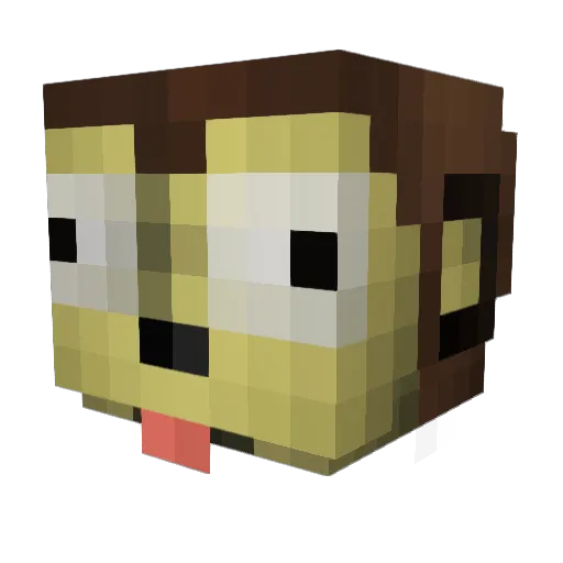 goblinwilly Minecraft avatar head, 3D render