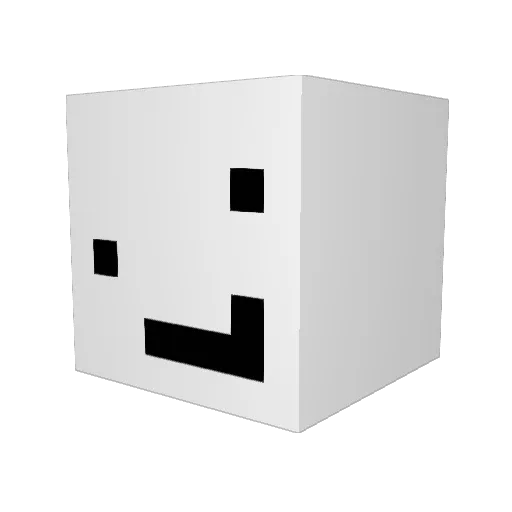 gobogus Minecraft avatar head, 3D render