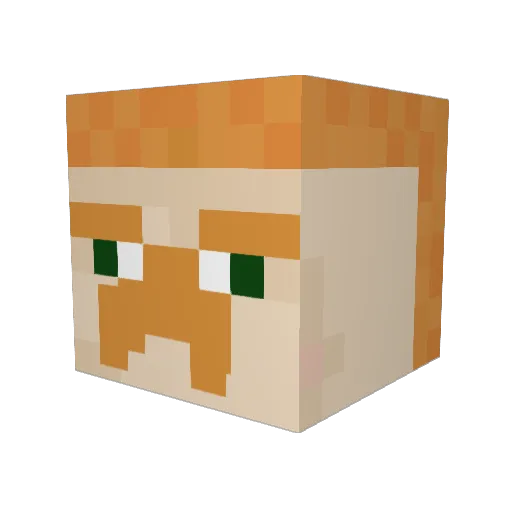 gobou22 Minecraft avatar head, 3D render