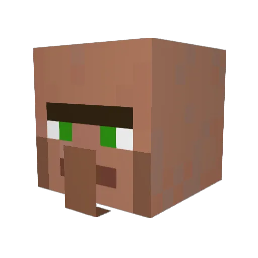 gobusterz Minecraft avatar head, 3D render