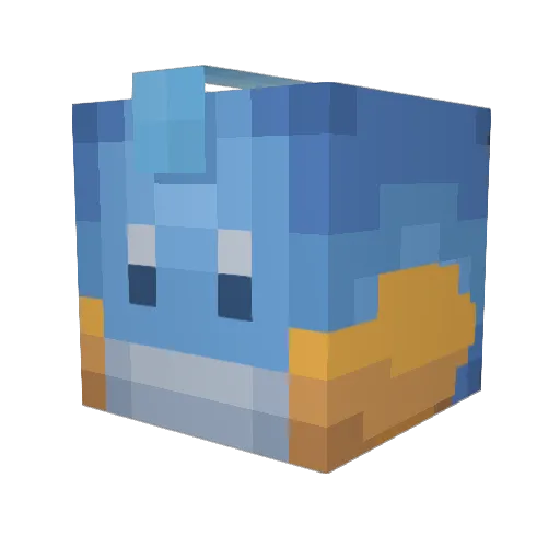 gocart Minecraft avatar head, 3D render