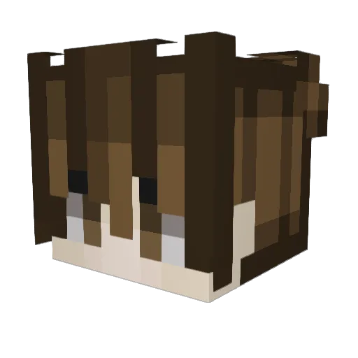 gockl Minecraft avatar head, 3D render