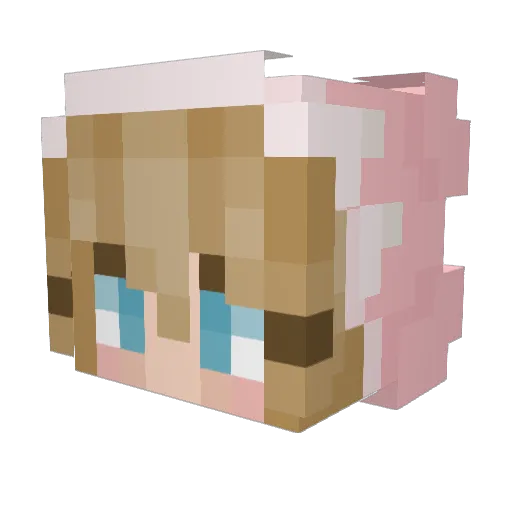 goclould Minecraft avatar head, 3D render
