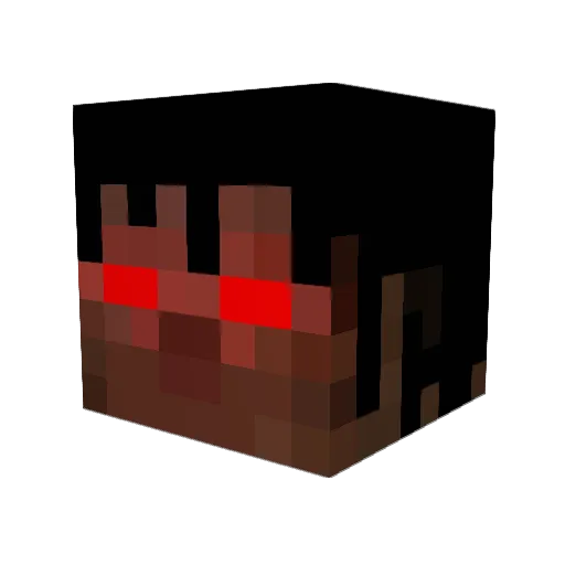 godFoku Minecraft avatar head, 3D render