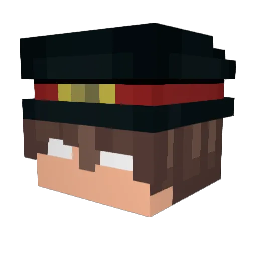 godTUCANO Minecraft avatar head, 3D render