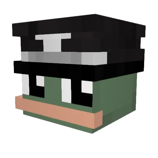 god_hates_me Minecraft avatar head, 3D render