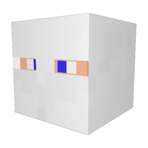 godc123 Minecraft avatar head, 3D render