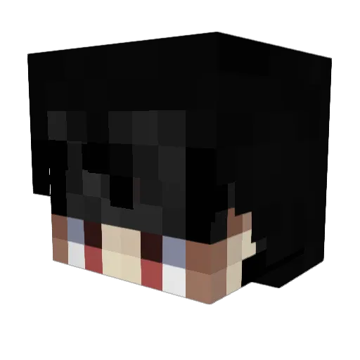 godcheatgott Minecraft avatar head, 3D render