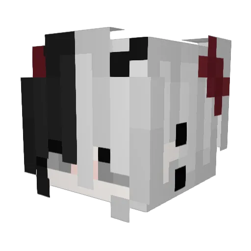 godcollege Minecraft avatar head, 3D render
