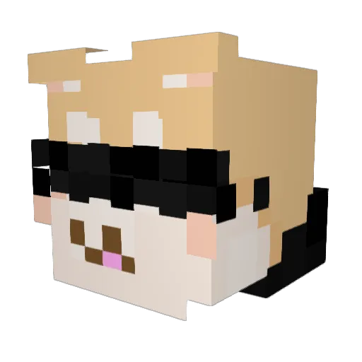 goddeathpro Minecraft avatar head, 3D render