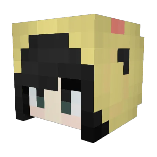 goddessSERA Minecraft avatar head, 3D render