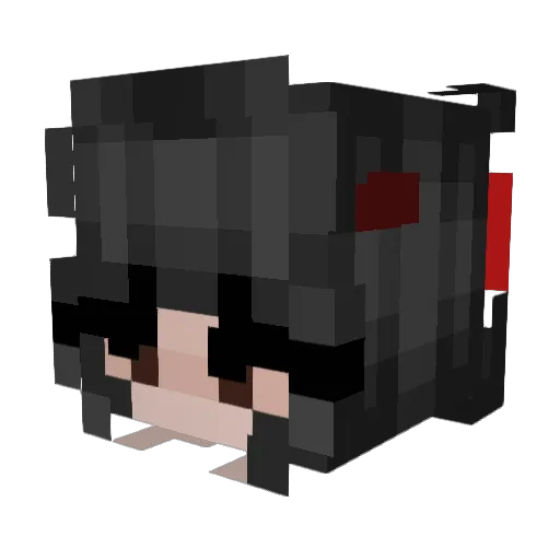 goddessaqua18 Minecraft avatar head, 3D render