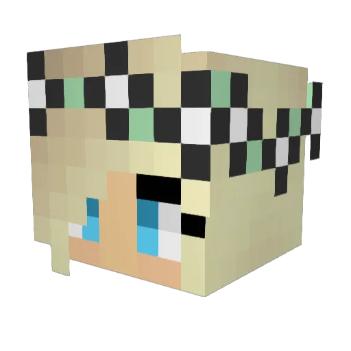 goddesshannah Minecraft avatar head, 3D render