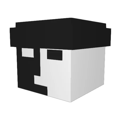 godhfory Minecraft avatar head, 3D render
