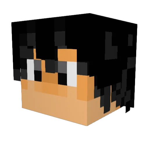 godhydra Minecraft avatar head, 3D render