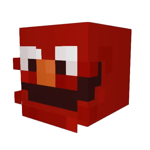 godiehaha Minecraft avatar head, 3D render