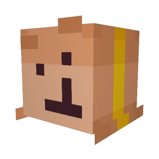 godispase Minecraft avatar head, 3D render