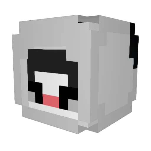 godjjh Minecraft avatar head, 3D render