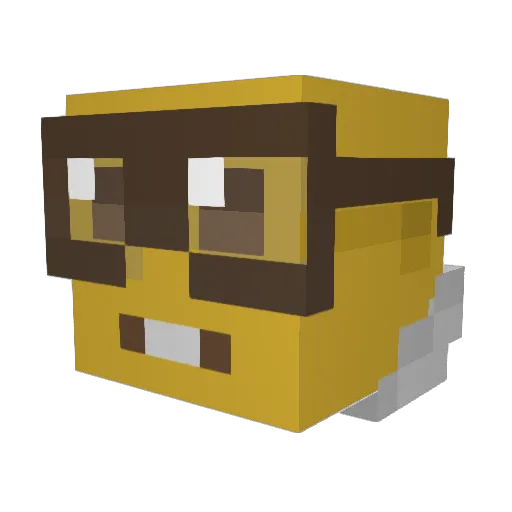 godjungs Minecraft avatar head, 3D render