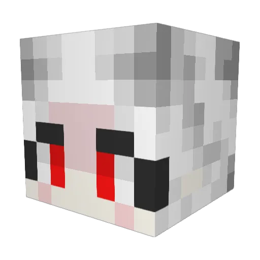 godkiler Minecraft avatar head, 3D render