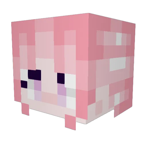 godlovesanal Minecraft avatar head, 3D render