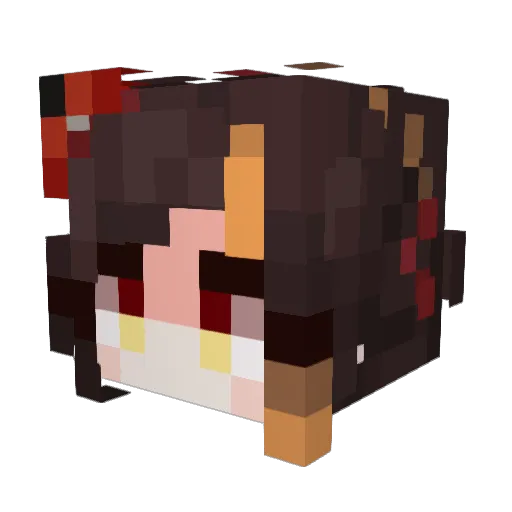 godlykii Minecraft avatar head, 3D render