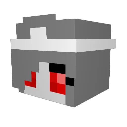 godm00se Minecraft avatar head, 3D render